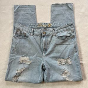 Seven7 Women’s Distressed Boyfriend Jeans